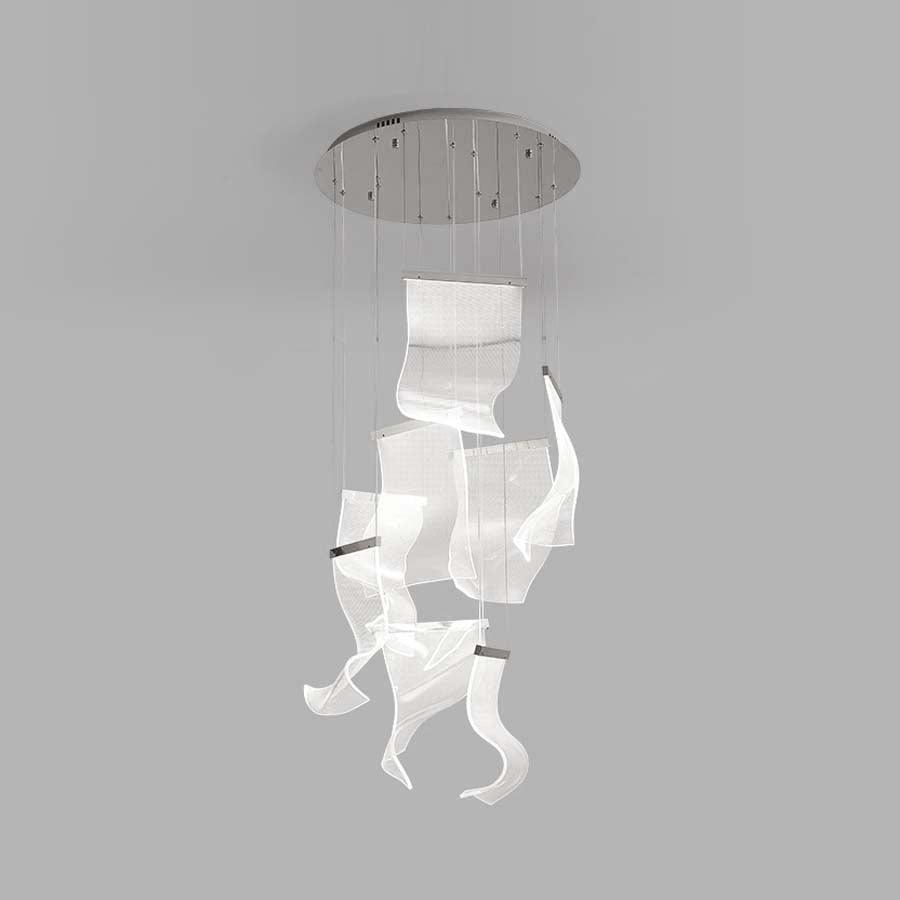 Lucora Lustre Acrylic LED Abstract Floating