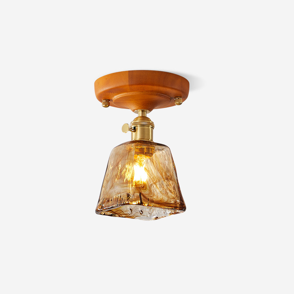 Elano Glass Ceiling Light-Neutral Decor