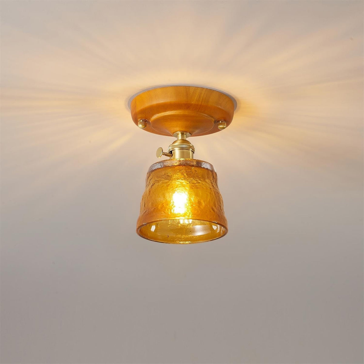 Elano Glass Ceiling Light-Neutral Decor