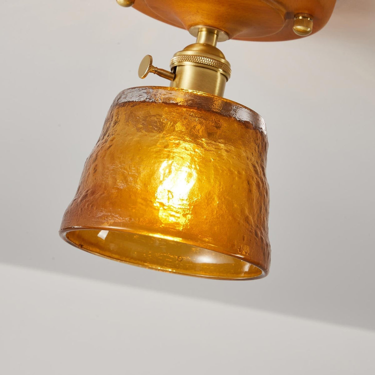 Elano Glass Ceiling Light-Neutral Decor