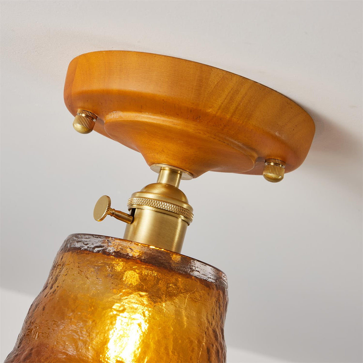 Elano Glass Ceiling Light-Neutral Decor