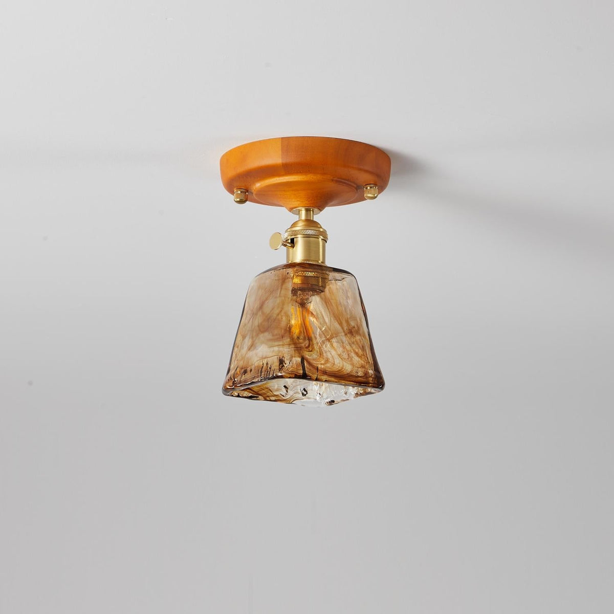 Elano Glass Ceiling Light-Neutral Decor