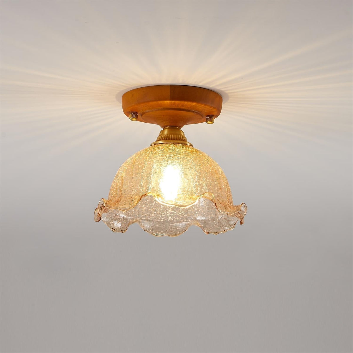 Elano Glass Ceiling Light-Neutral Decor