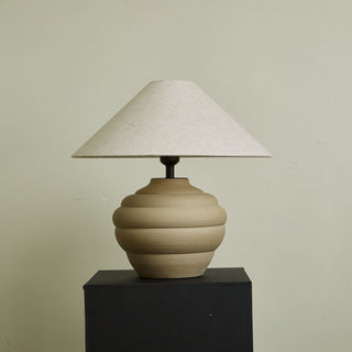 Sereno Lampe de Table Ripple en Terre Cuite