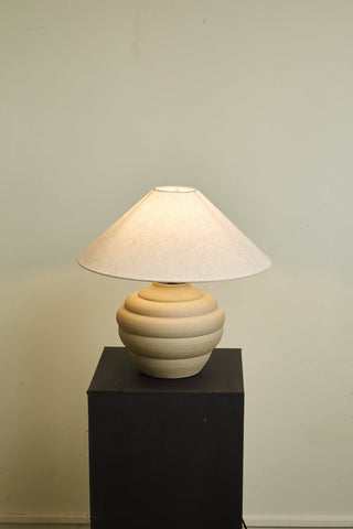 Sereno Lampe de Table Ripple en Terre Cuite