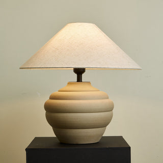 Sereno Lampe de Table Ripple en Terre Cuite
