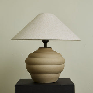 Sereno Lampe de Table Ripple en Terre Cuite