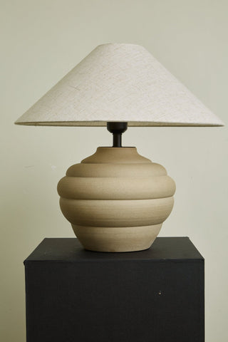 Sereno Lampe de Table Ripple en Terre Cuite