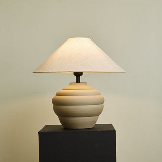 Sereno Lampe de Table Ripple en Terre Cuite