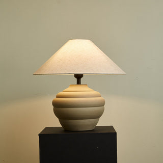Sereno Lampe de Table Ripple en Terre Cuite
