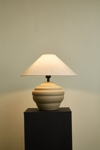 Sereno Lampe de Table Ripple en Terre Cuite