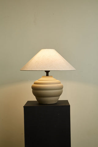 Sereno Lampe de Table Ripple en Terre Cuite