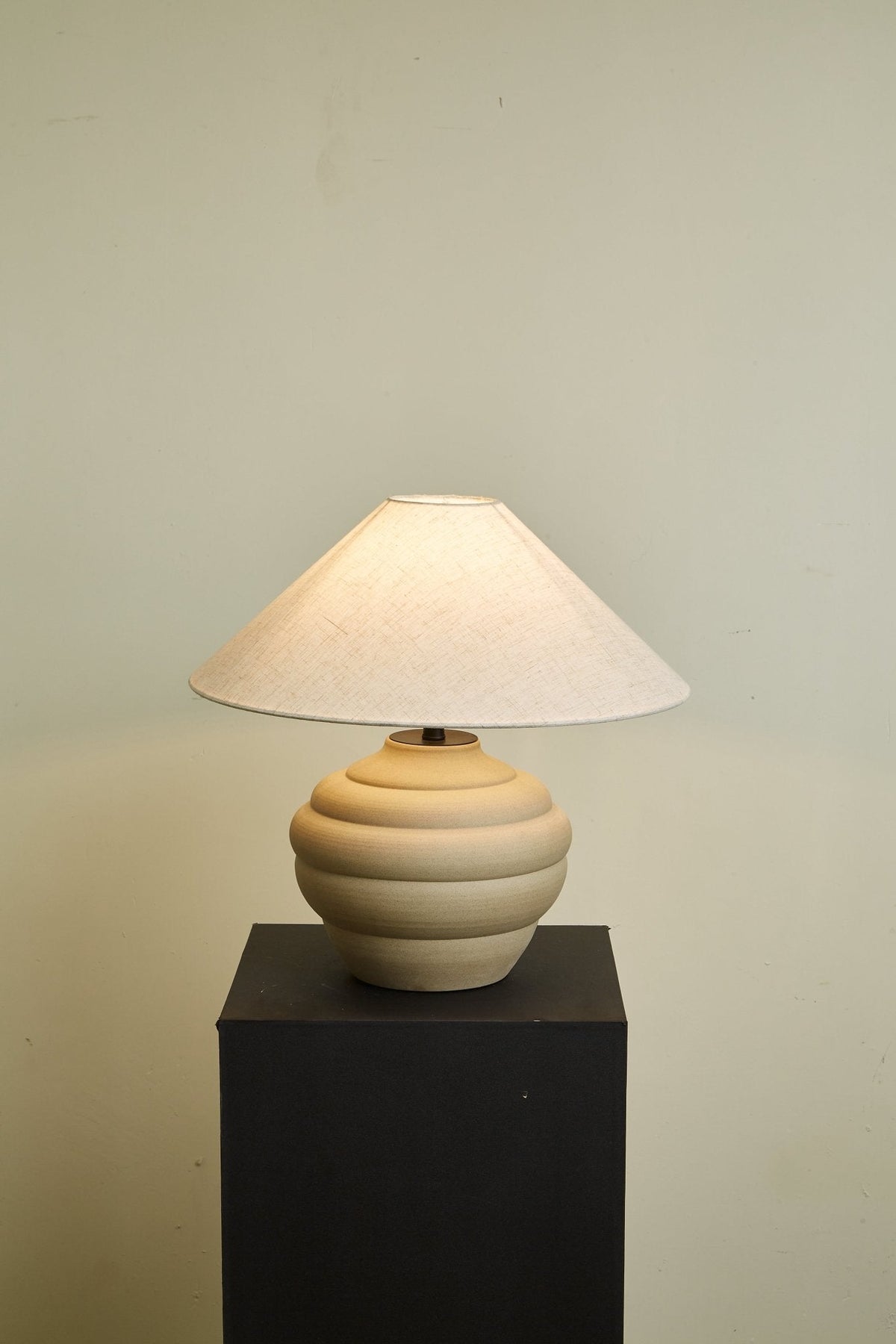 Sereno Lampe de Table Ripple en Terre Cuite