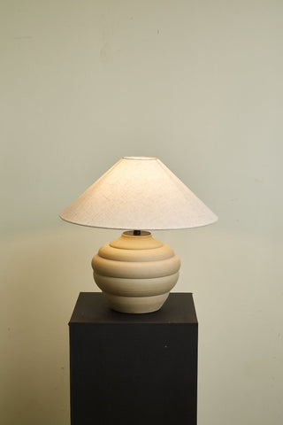 Sereno Lampe de Table Ripple en Terre Cuite