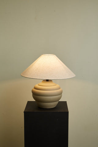 Sereno Lampe de Table Ripple en Terre Cuite