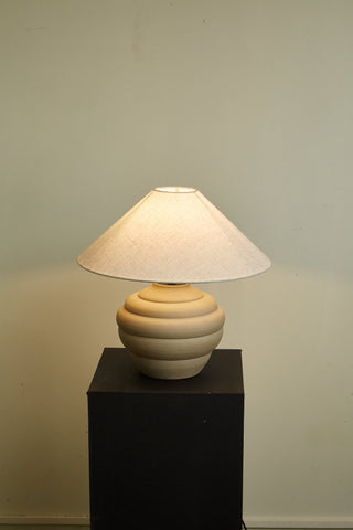 Sereno Lampe de Table Ripple en Terre Cuite