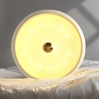 Utheara Plafonnier moderne minimaliste en verre crème ondulé-Luire