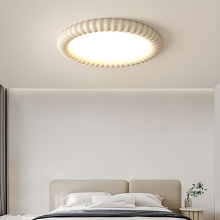 Ulire Lampe de Plafond en Résine Ondulée Art Nordique