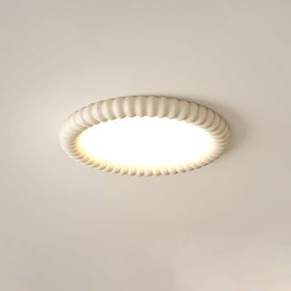Ulire Lampe de Plafond en Résine Ondulée Art Nordique