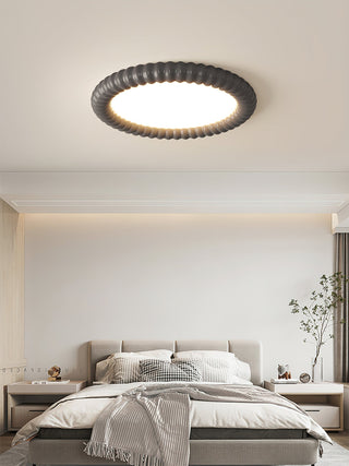 Ulire Lampe de Plafond en Résine Ondulée Art Nordique