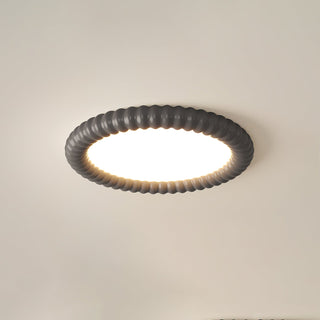 Ulire Lampe de Plafond en Résine Ondulée Art Nordique