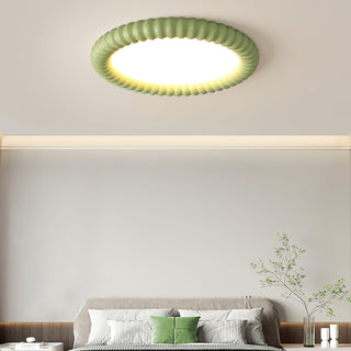Ulire Lampe de Plafond en Résine Ondulée Art Nordique