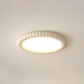 Ulire Lampe de Plafond en Résine Ondulée Art Nordique