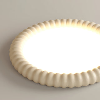 Ulire Lampe de Plafond en Résine Ondulée Art Nordique