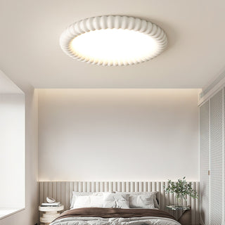 Ulire Lampe de Plafond en Résine Ondulée Art Nordique