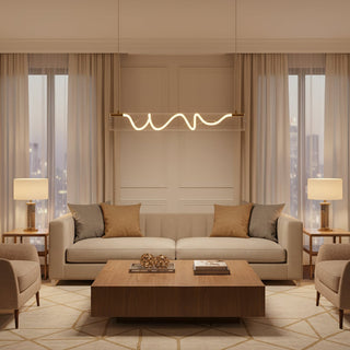 Ripple Linear Pendant Lamp-Neutral Decor