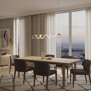 Ripple Linear Pendant Lamp-Neutral Decor