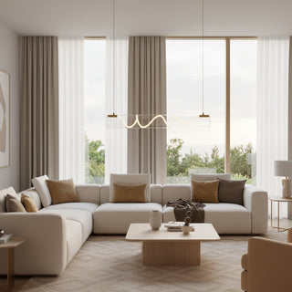 Ripple Linear Pendant Lamp-Neutral Decor