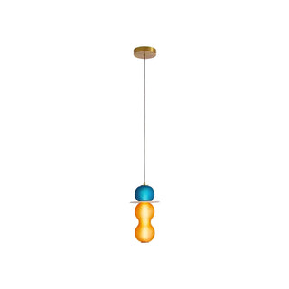 Lustra Suspension en Verre Coloré Moderne