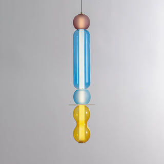 Lustra Suspension en Verre Coloré Moderne
