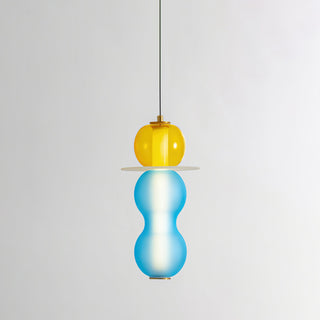 Lustra Suspension en Verre Coloré Moderne