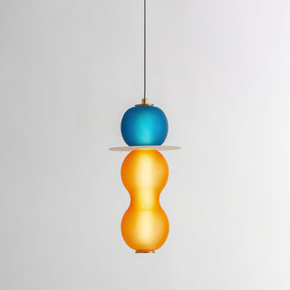Lustra Suspension en Verre Coloré Moderne