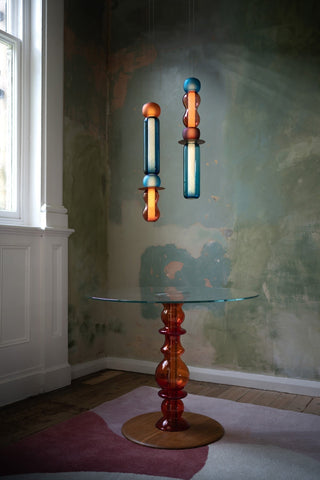 Lustra Suspension en Verre Coloré Moderne