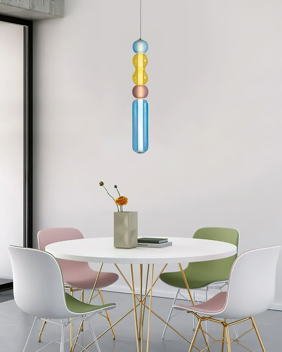 Emilenae Suspension en Verre Coloré Moderne