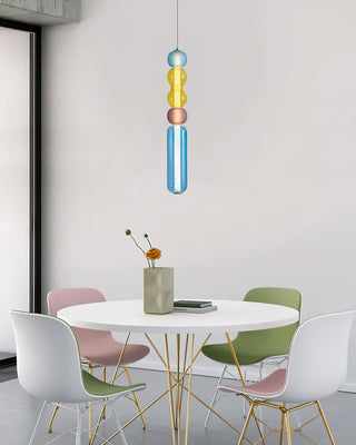 Lustra Suspension en Verre Coloré Moderne