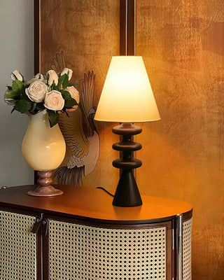 Zelms Lampe de Table Bois Moderne