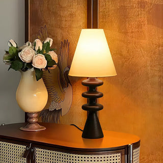 Zelms Lampe de Table Bois Moderne