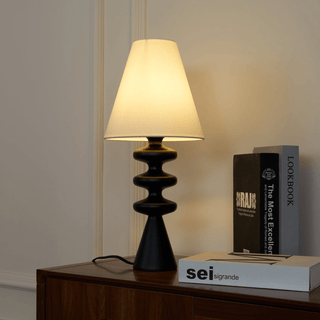 Zelms Lampe de Table Bois Moderne