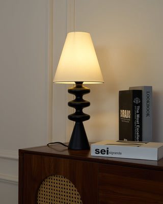 Zelms Lampe de Table Bois Moderne