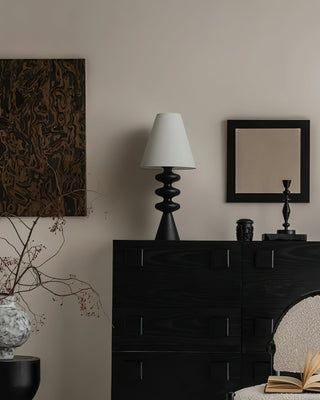 Zelms Lampe de Table Bois Moderne