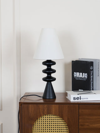 Zelms Lampe de Table Bois Moderne