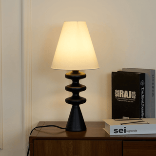 Zelms Lampe de Table Bois Moderne