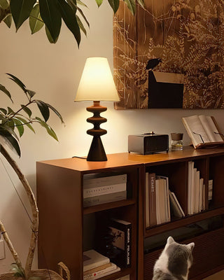 Zelms Lampe de Table Bois Moderne