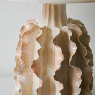 Charles Lampe de Table en Céramique Beige