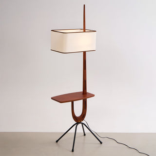 Vemara Lampadaire en Bois Style du Milieu du Siècle