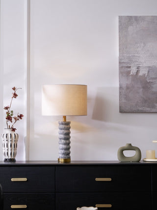 Petirielle Lampe de Table en Pierre Moderne